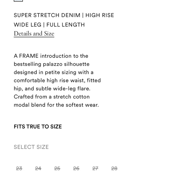 Le Pixie Slim Palazzo in Drizzle STRETCH DENIM HIGH RISE WIDE LEG | FULL LENGTH - Picture 2 of 10